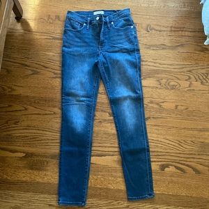 Madewell 9in Mid Rise Skinny Sz 27